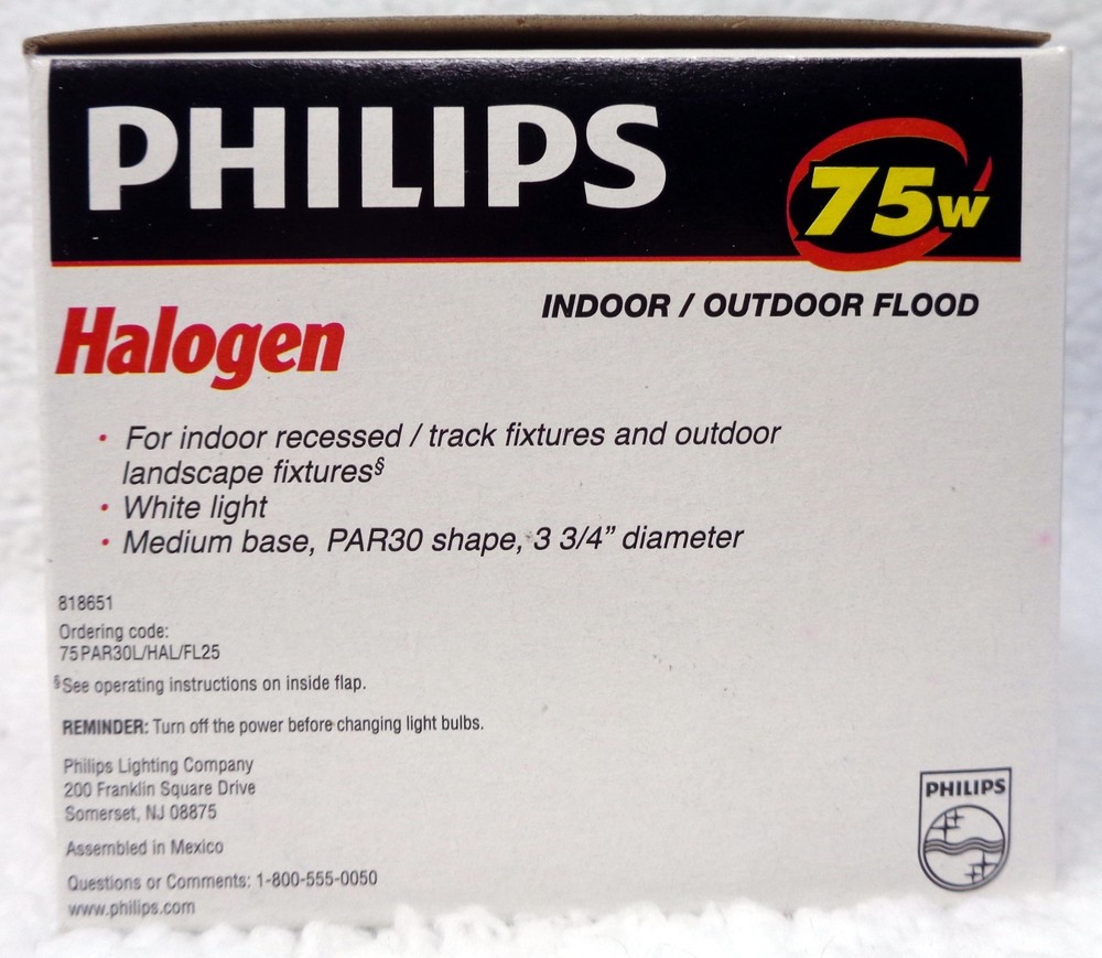 PHILIPS PAR30L/HAL/FL25 2-Pack (NEW)