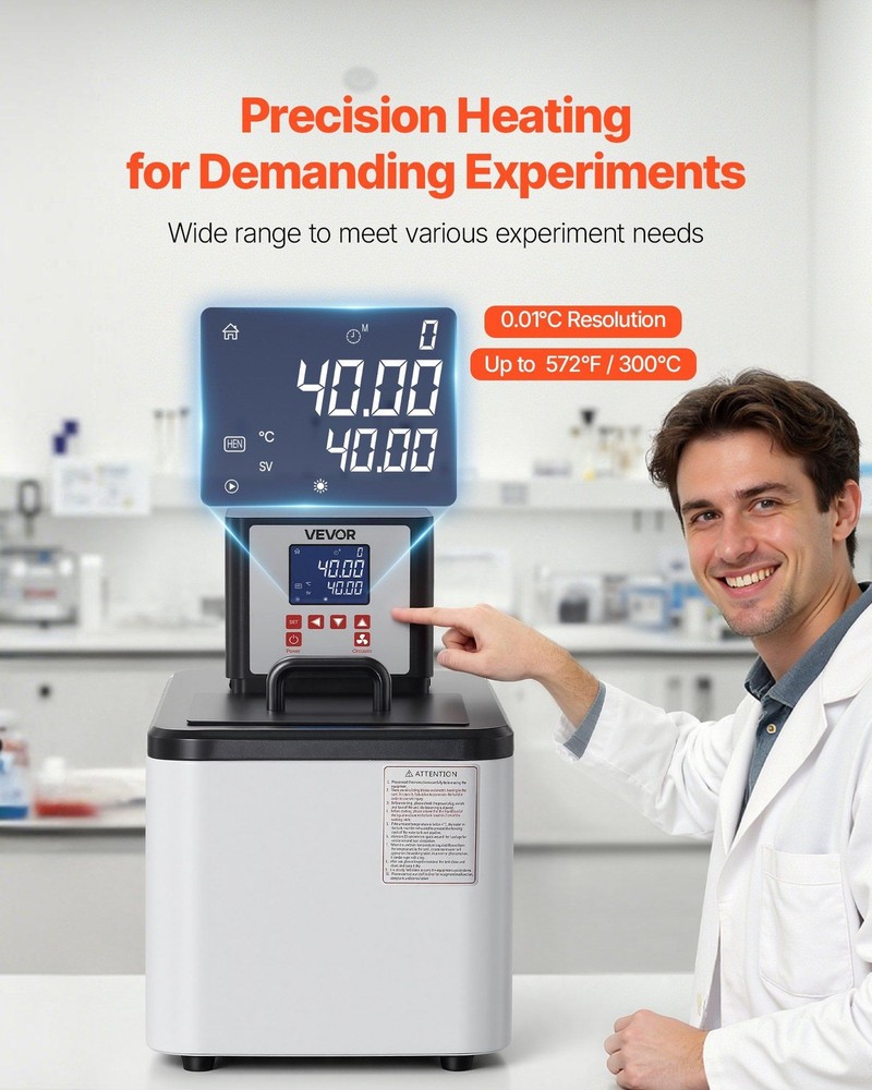 Lab Heating Circulator 15L, 300°C, Internal/External Circulation