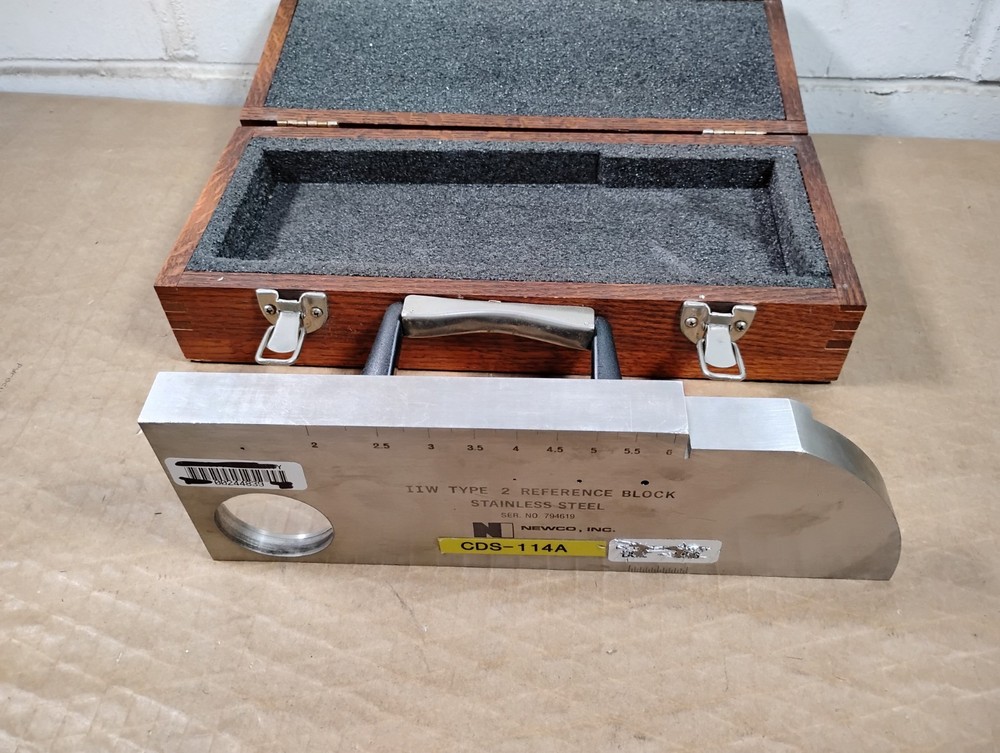 Newco IIW Type 2 Reference Block - Stainless Steel