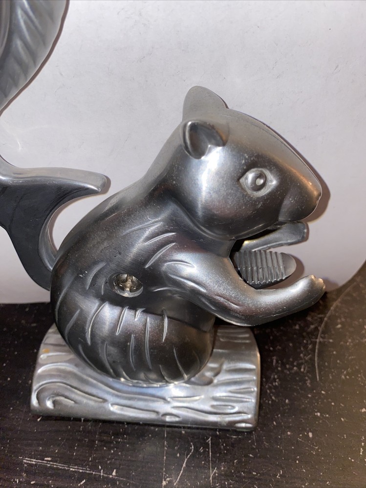 Vintage Cast Aluminium Davey Crackit Squirrel Nutcracker