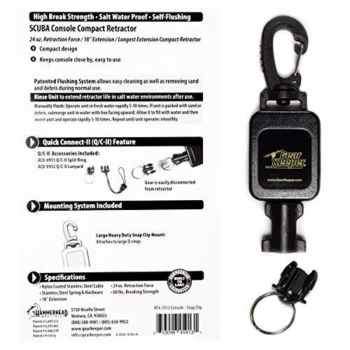 Gear Keeper Compact Console Retractor-Secure Console in Chest Area-2 Mounting Op