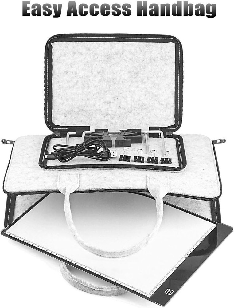 Diamond Painting A4 LED Light Pad, Ultra-Thin Adjustable Brightness Diamond A...