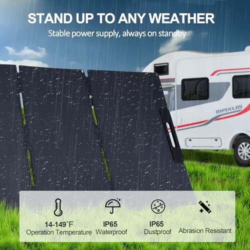 200 Watt Portable Solar Panel for Power Station, Foldable Solar Panel Solar