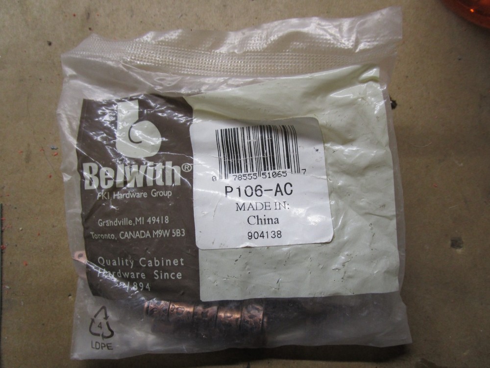 Belwith Hammered Copper Flat Spade Hinge P106-AC 904138