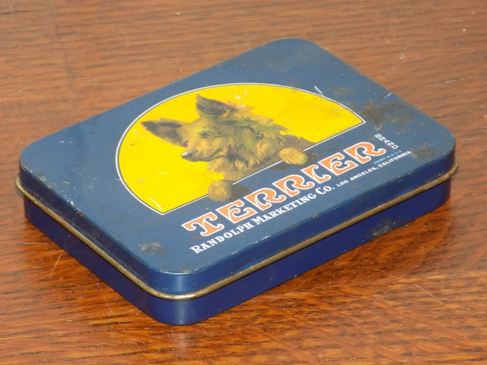 Vintage Terrier Brand Tin Advertising Box