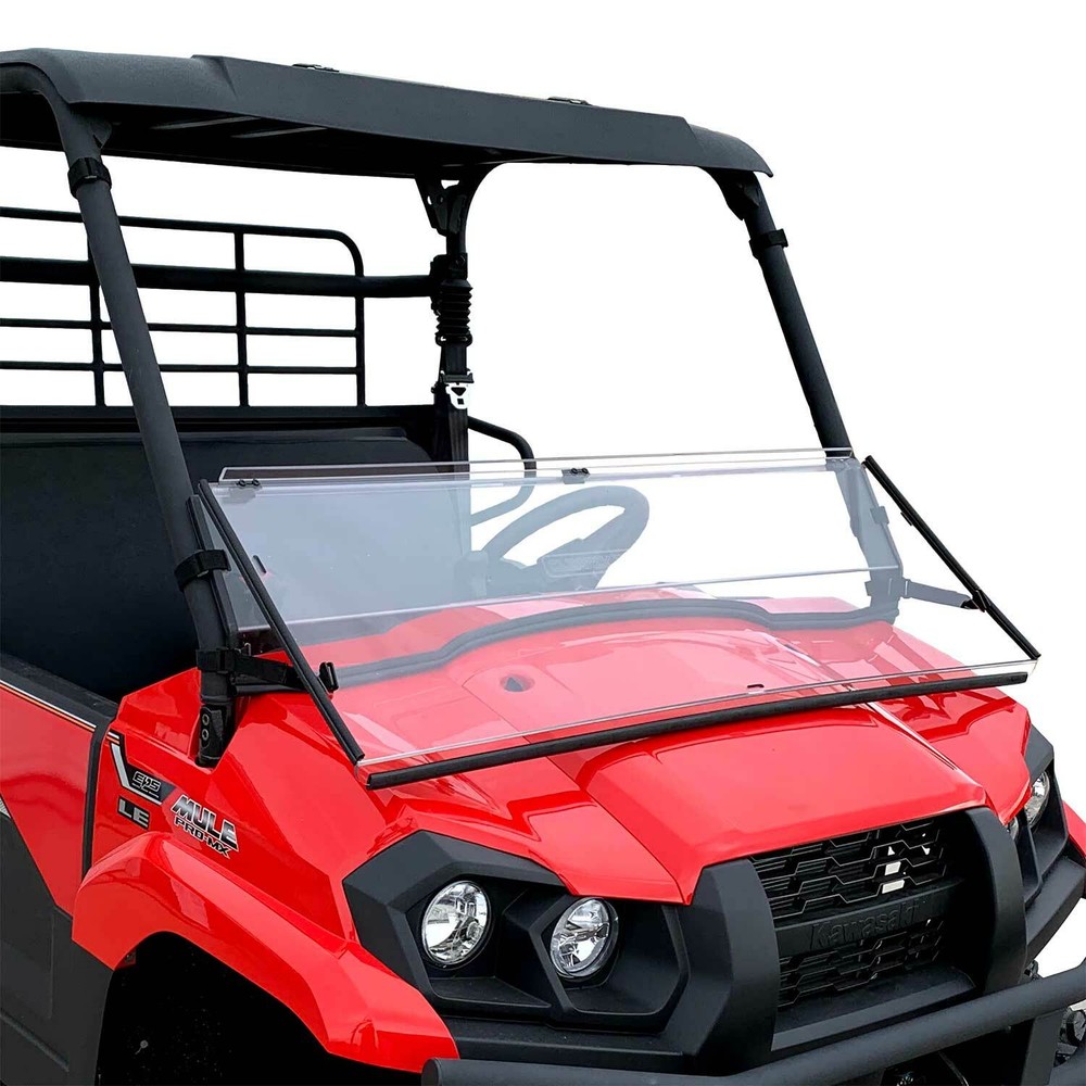 Clearly Tough Kawasaki Mule Pro MX Full Folding Windshield