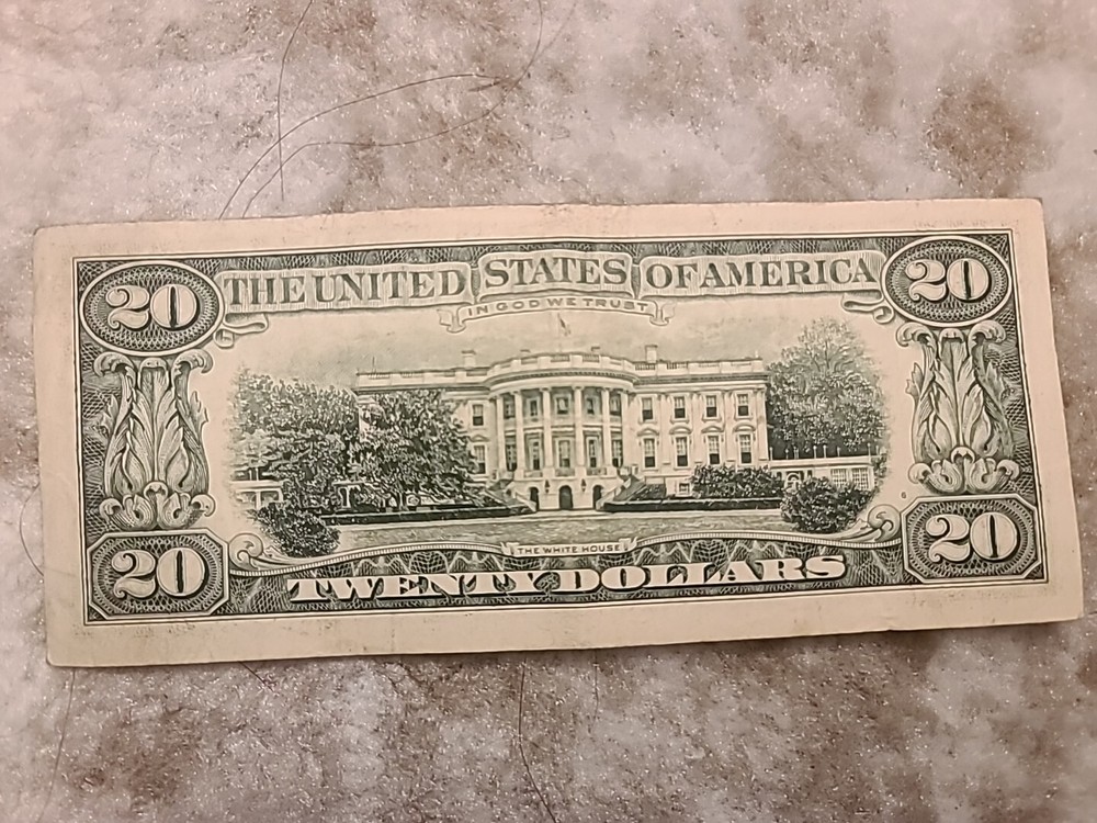 1993 $20 OFFSET/MISALIGNED ERROR FEDERAL RESERVE NOTE
