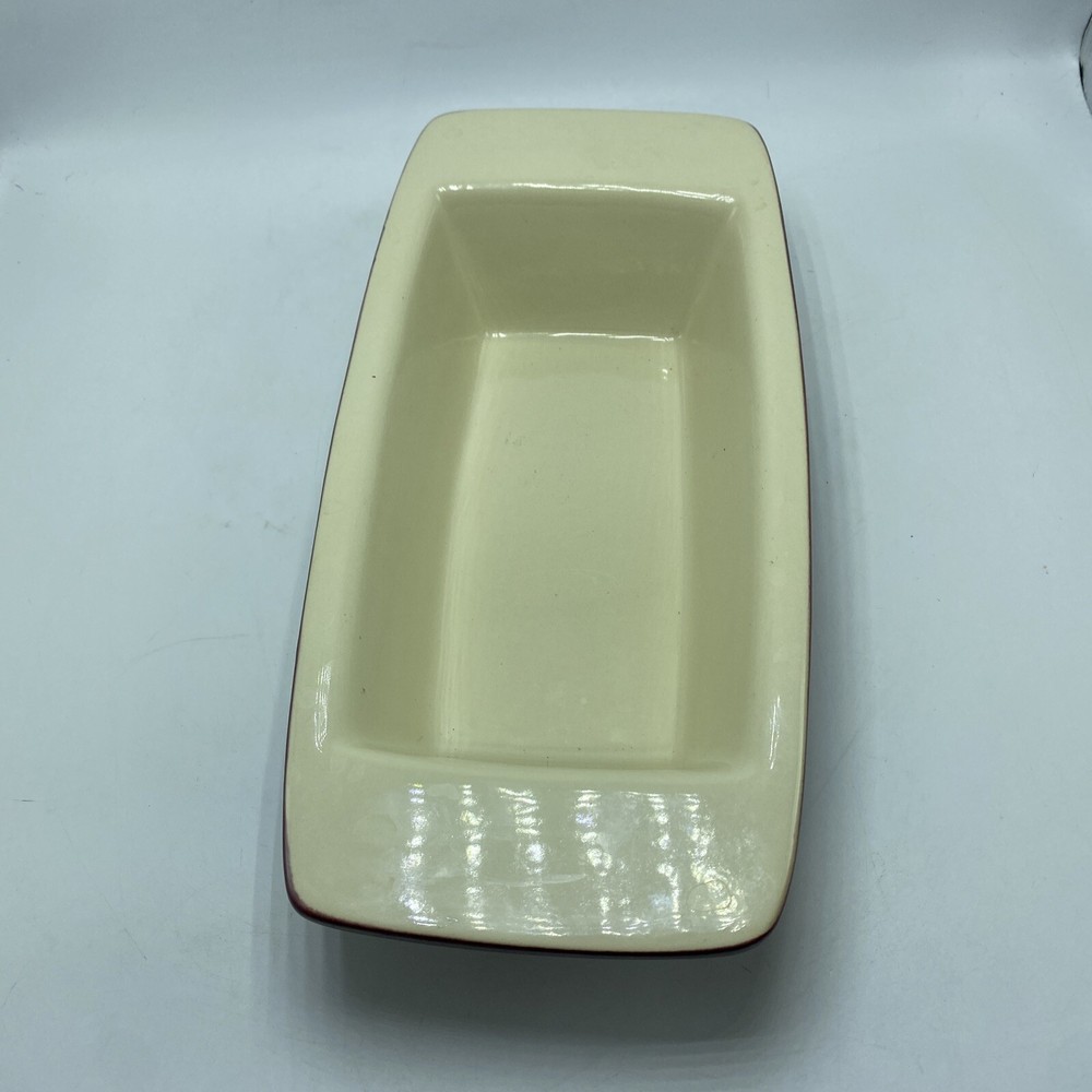 KitchenAid 1 Quart Loaf Pan Bread Casserole Dish Ceramic Stoneware Maroon Handle