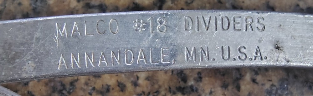 🗽VINTAGE MALCO #18 DIVIDER GOOD CONDITION