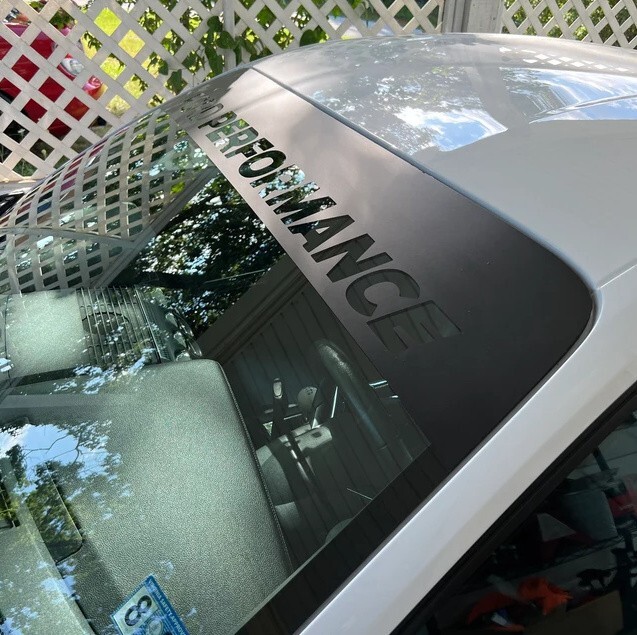 Universal banner for ford matte black