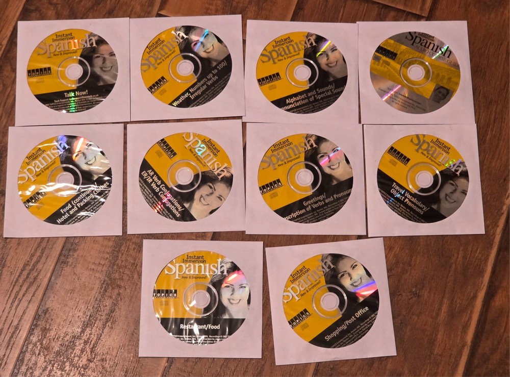 Spanish Language Instruction Software - 10 CD Set Topics Instant Immersion Audio