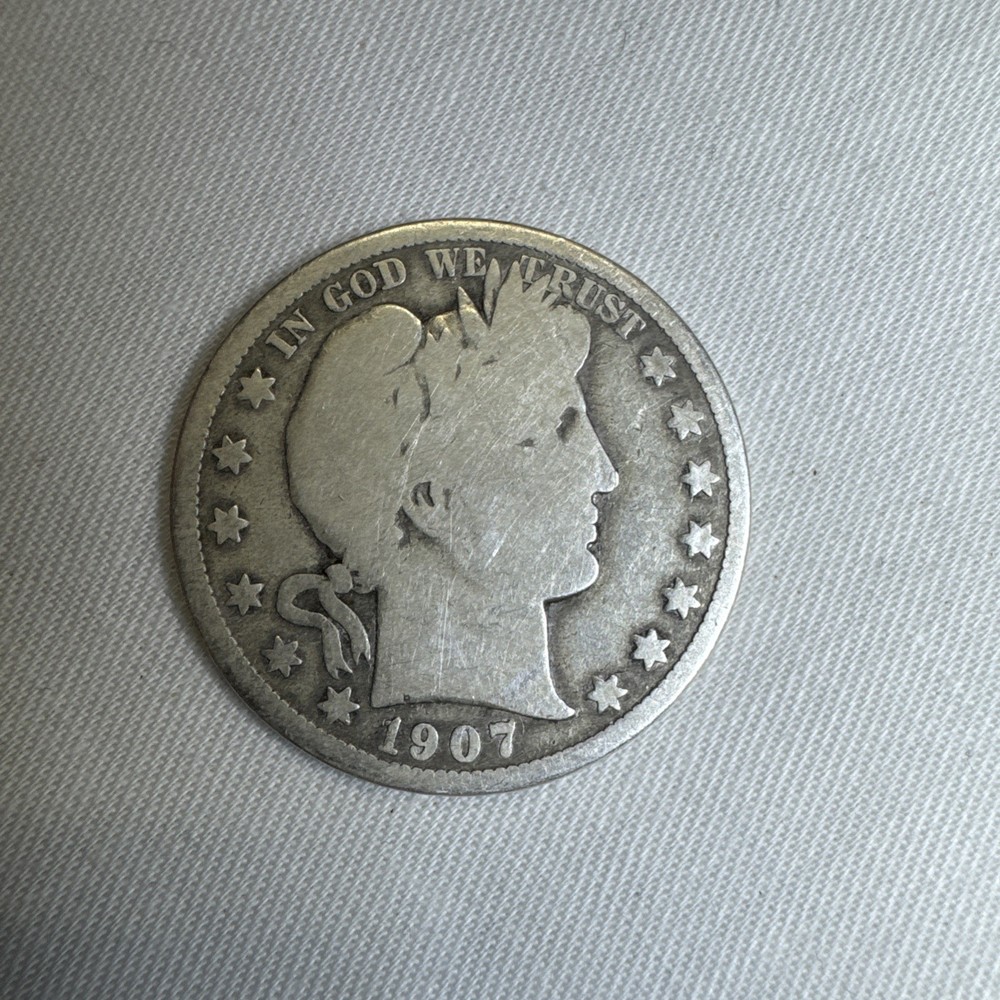 1907-D Barber Half Dollar  Coin
