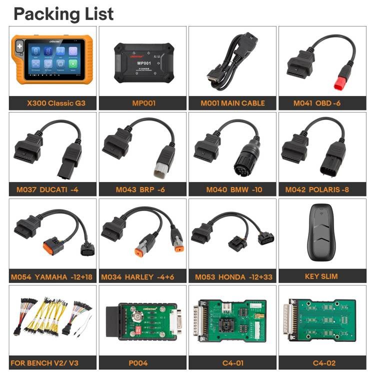 OBDSTAR X300 Classic G3 Full Version Programmer Odo.meter Adjust E.CU Clone USA