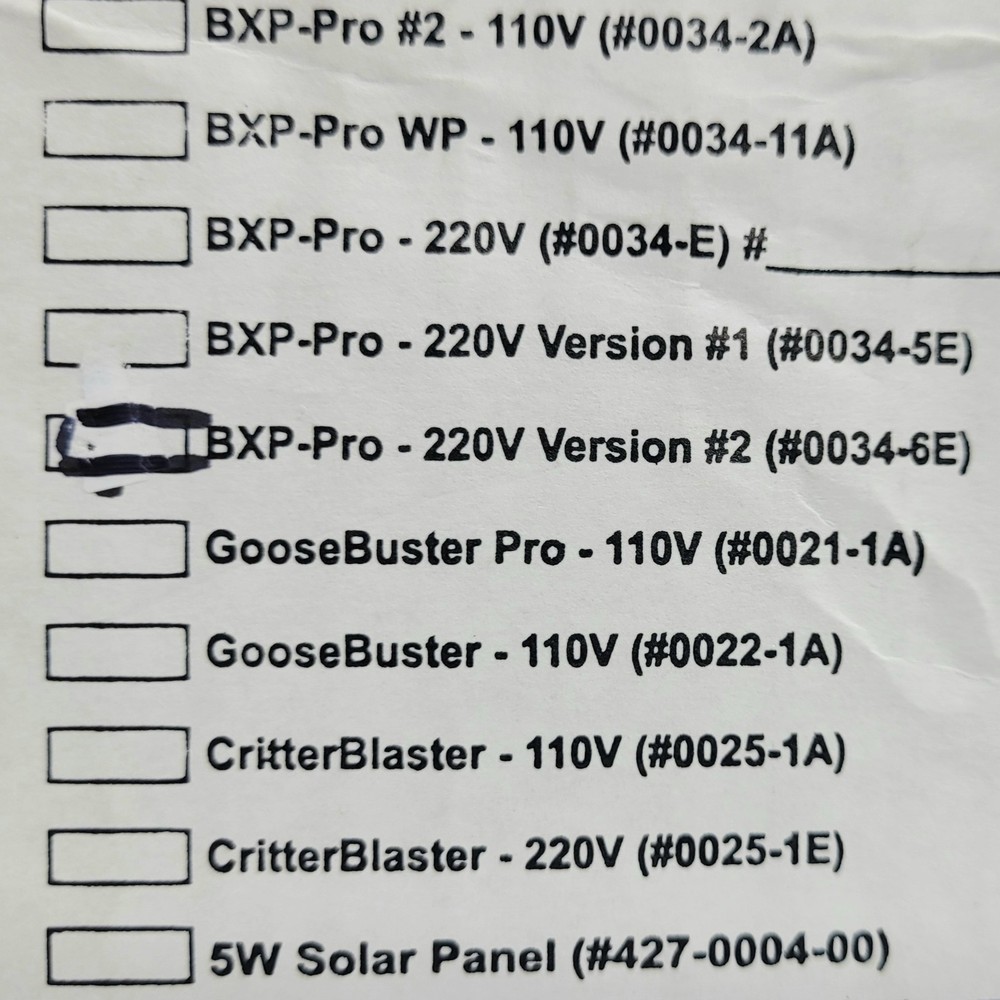 Bird-X BXP Pro2 220V Electronic Bird Repeller Ver2 220 Volt