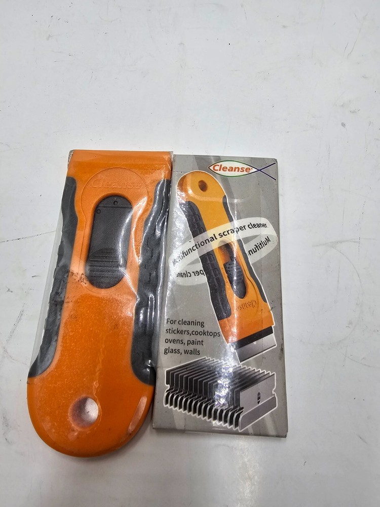 Cleanse Razor Blade Scraper with 15 Extra Blade Multi-Surface Cleaning Tool