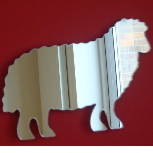 Sheep Shaped Acrylic Mirrors (Several Sizes Available)