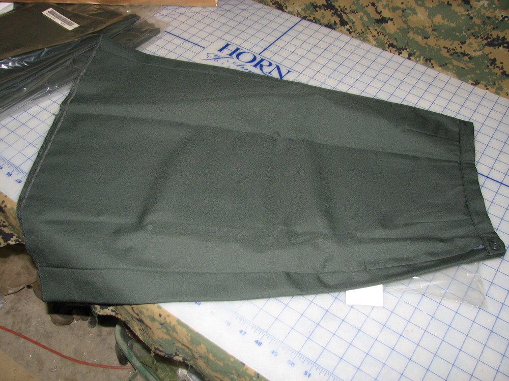 *womens US ARMY dress skirt AG 489 classic unhemed 11R+ regular plus ball