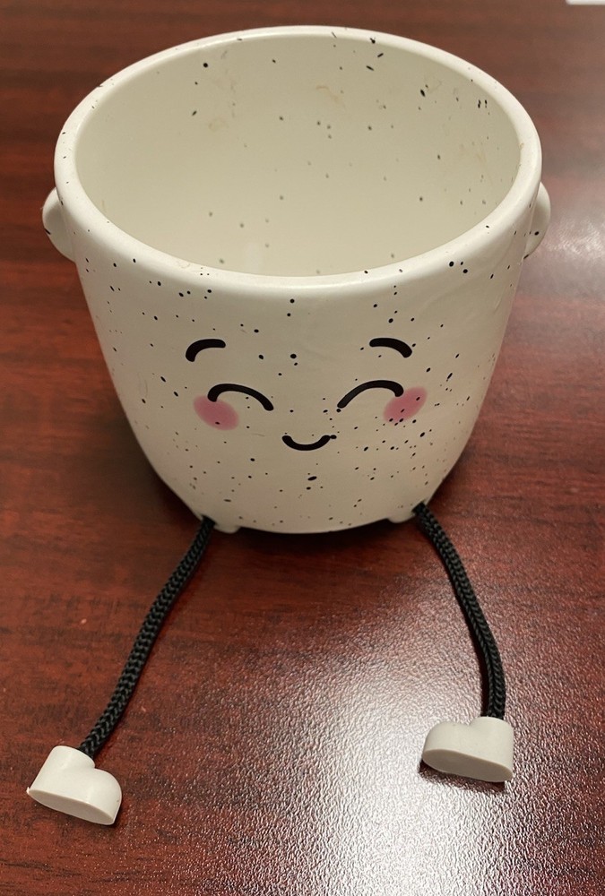Ceramic Novelty Face Planter Decor