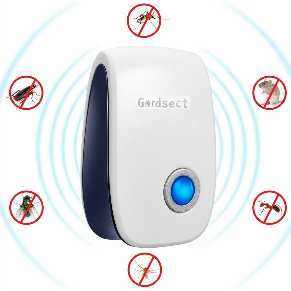 2x Ultrasonic Pest Repeller Electronic Plug In Control Repellent Reject Mice Bug