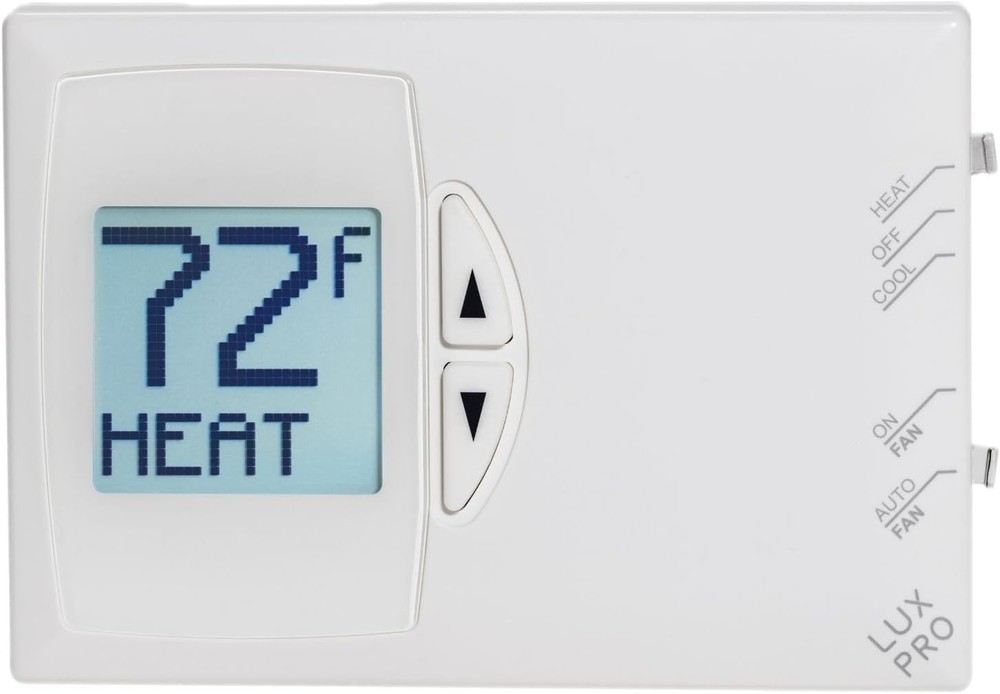 Lux Pro PSD111B Non-Programmable Thermostat for Home PSD111B- Single, White