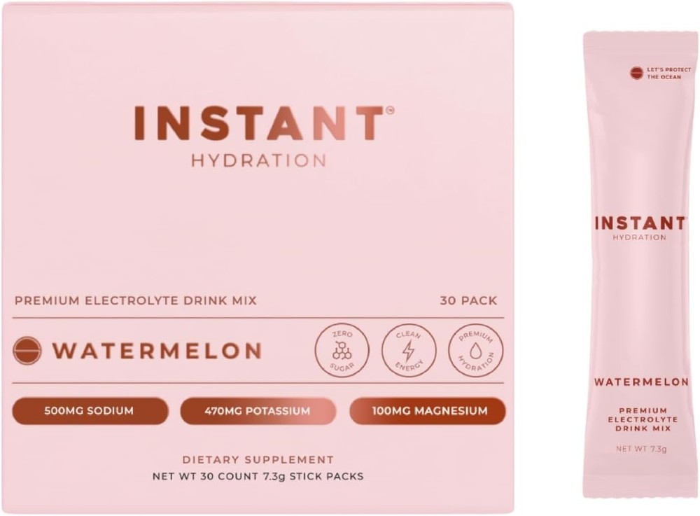 Instant Hydration Electrolytes Powder Packets -Watermelon Electrolyte