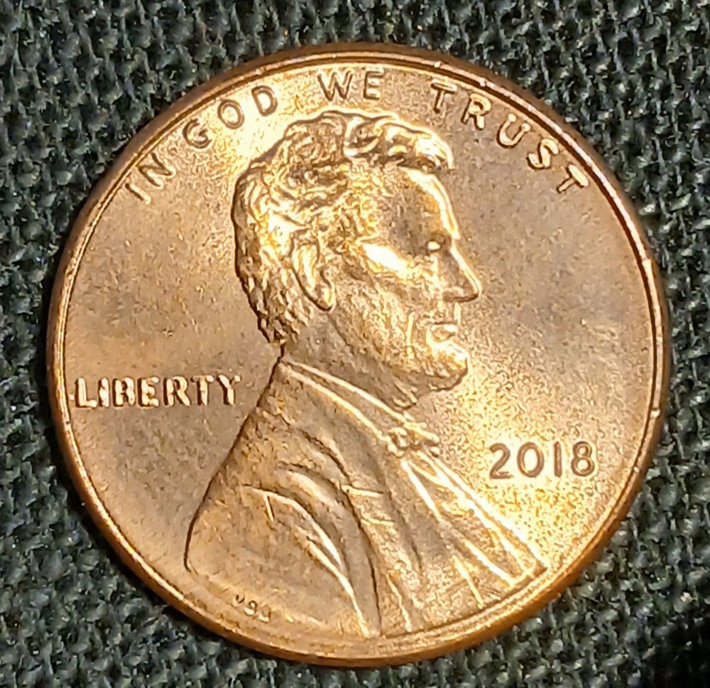 2014-P Lincoln Cent Die Crack Error Reverse