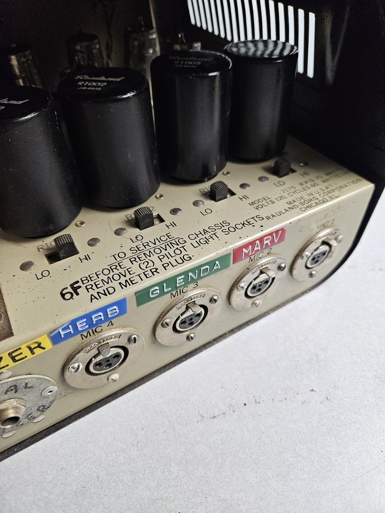 Rauland Borg Tube Amplifier Model 2175 Powers Up