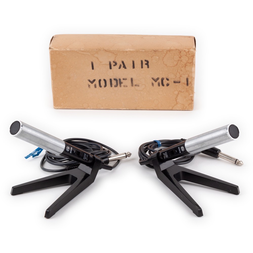 LSI Bogen MC-1 Dynamic Microphone Pair with Stands