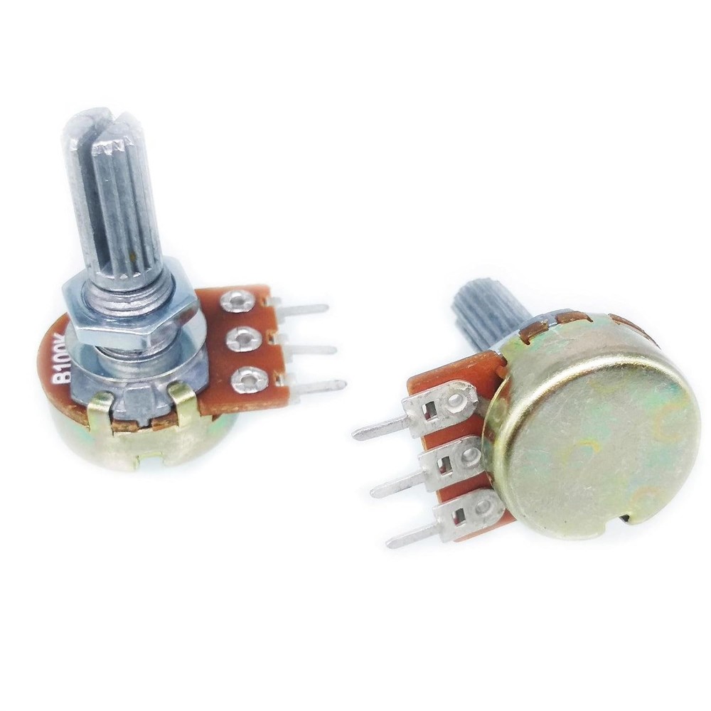 10pcs 2K ohm Linear Taper Rotary Potentiometer Panel Pot B2K 15mm