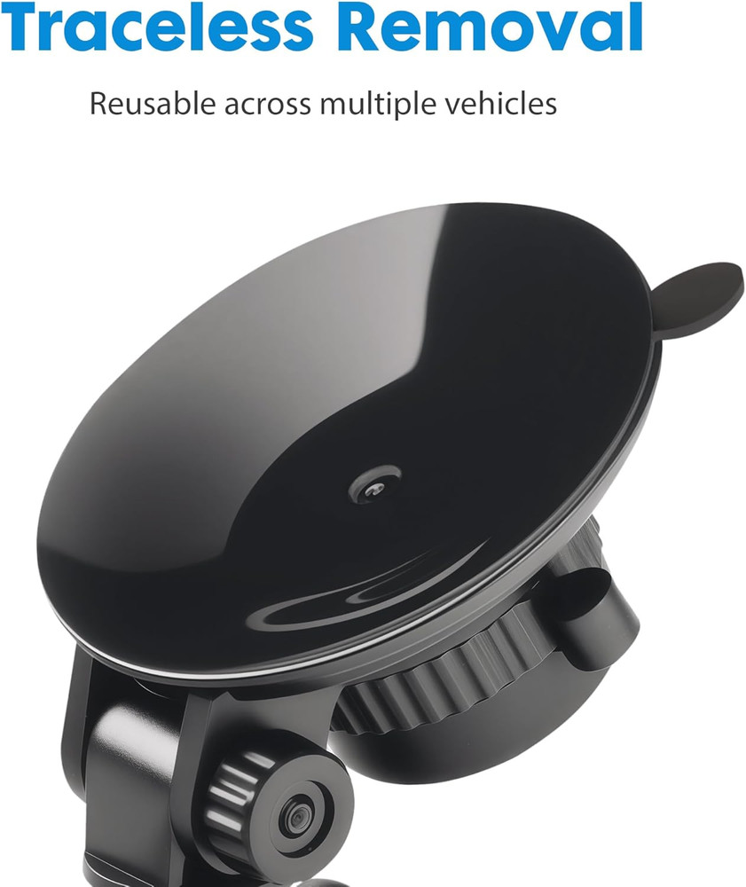 Universal Suction Cup Mount for Garmin Dash Cam Mount,Small Reusable Adjustable