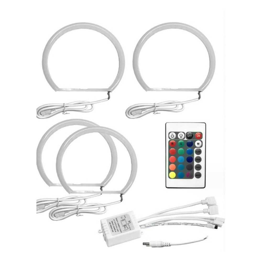 131mm Multi-Color RGB Car Angel Eyes LED Light Half Circle  for 7205