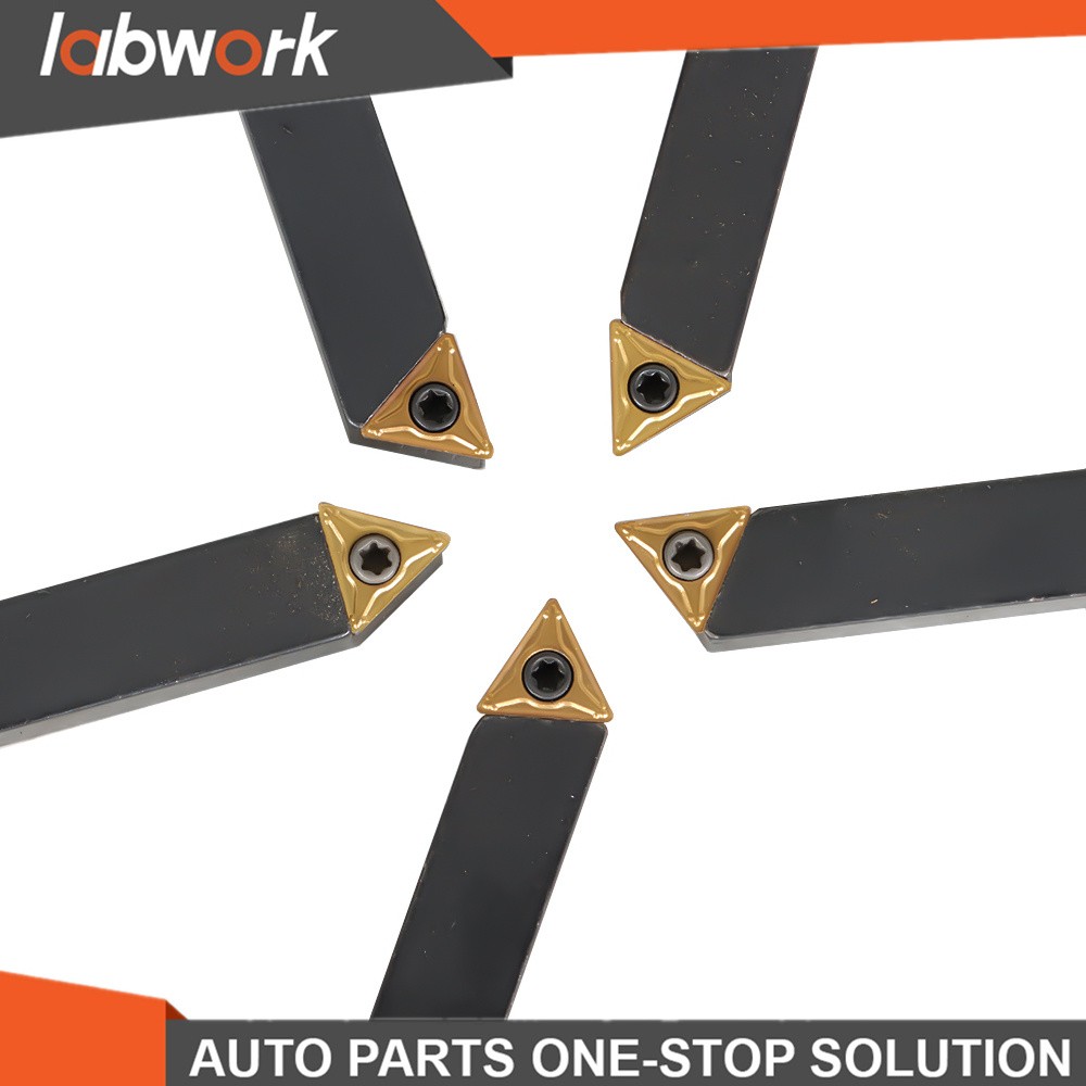 Labwork Carbide Indexable Turning Tool Bit With Carbide Inserts 5 PACK 3/8"