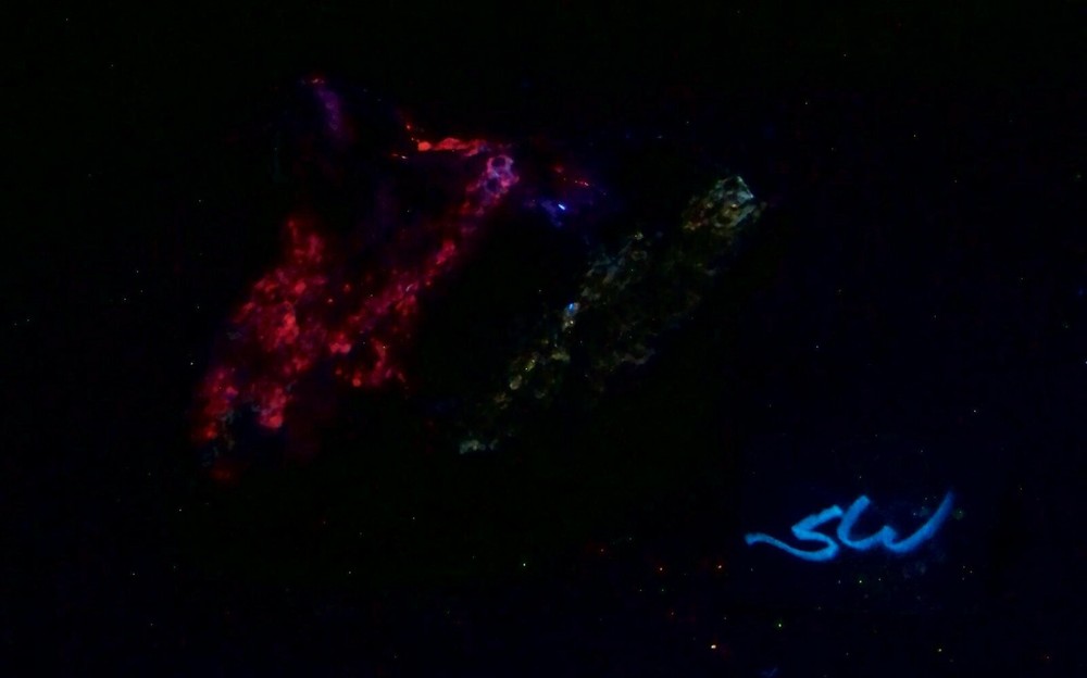 Fluorescent Calcite with Caliche AZ Specimen