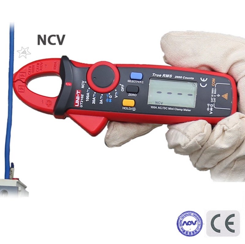 UNI T UT210E TRUE RMS Digital Clamp Meter AC DC Ammeter Voltmeter Ohmmeter