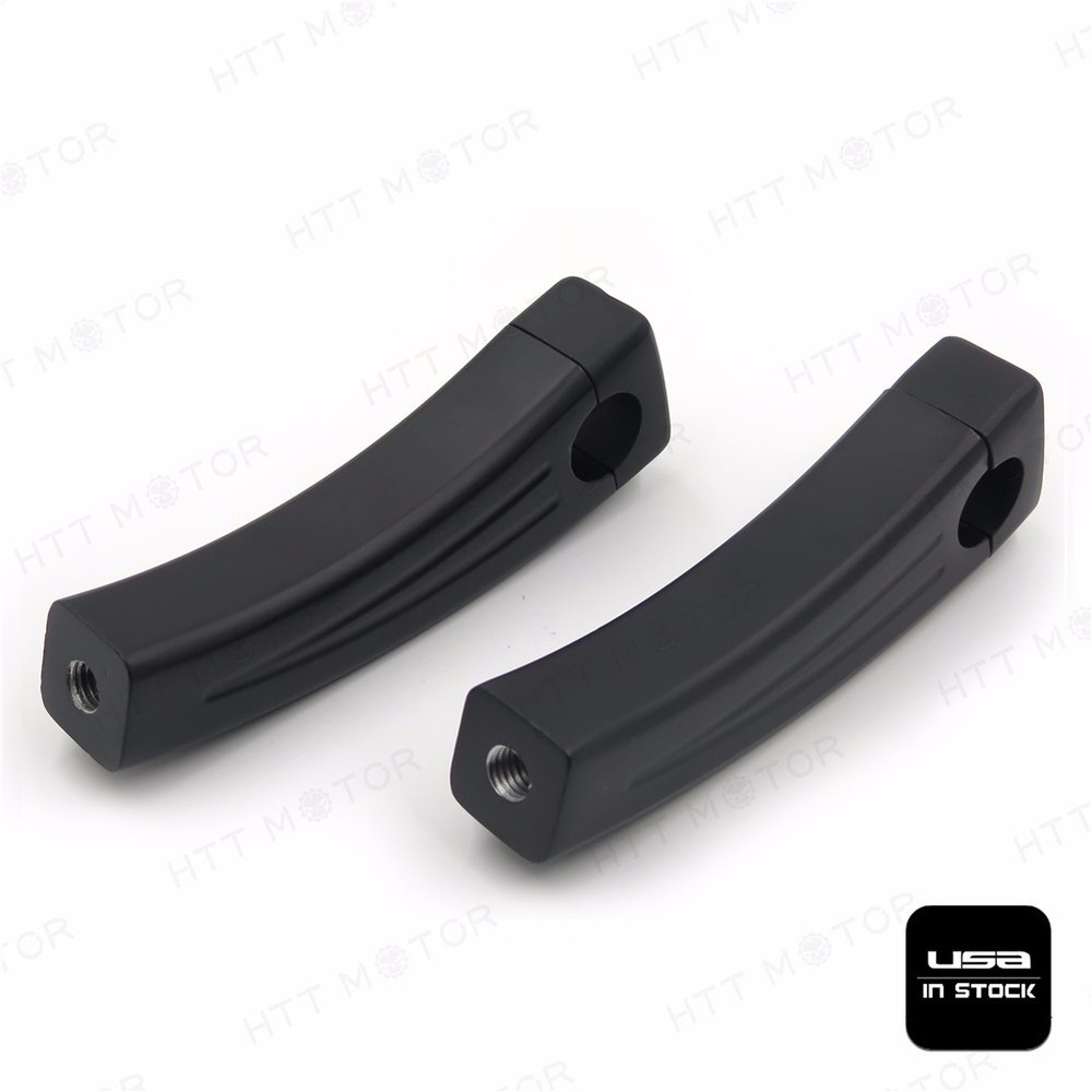 Handlebar Risers For universal bikes (1" Bar) 5.5" Black Motorcycle bar Pullback