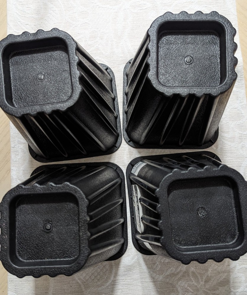 4 Bed Risers With USB Ports & Outlets