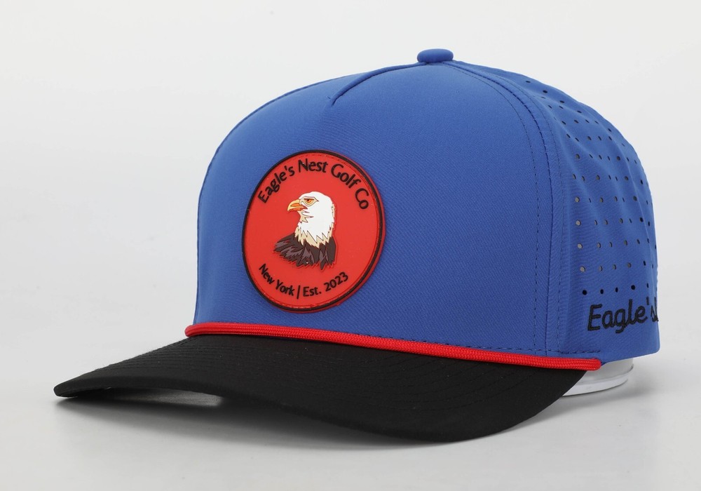 Rope Snapback Golf Hat/Cap Eagle's Nest Golf Co. (Blue/Red)