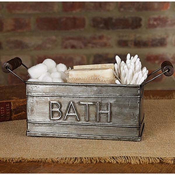 Bath storage caddy with handles