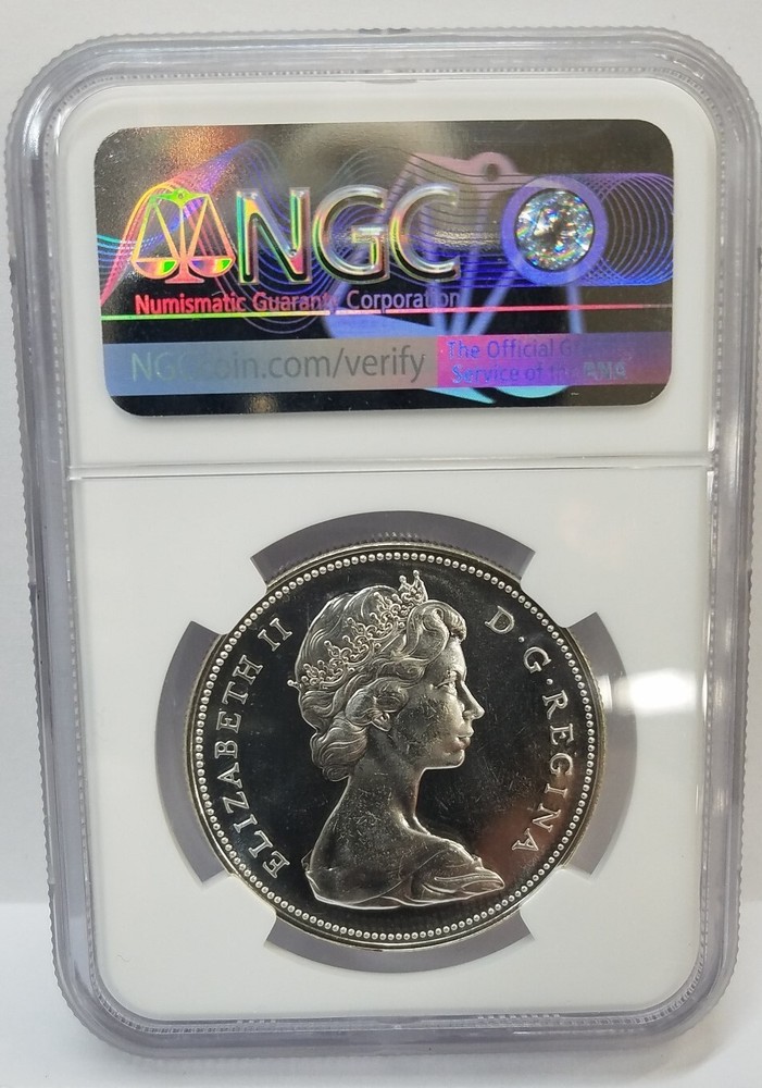 1966 Canada $1 Large Beads PL66 Cameo