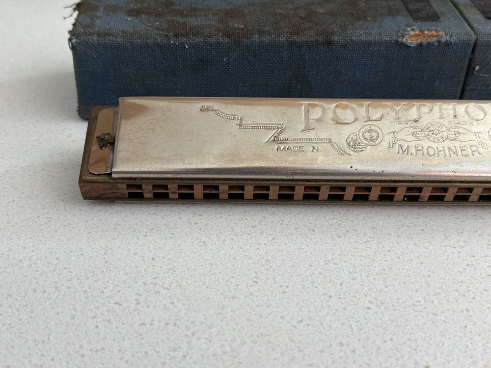 Vintage Harmonica Hohner Polyphonia #6 with Original Box