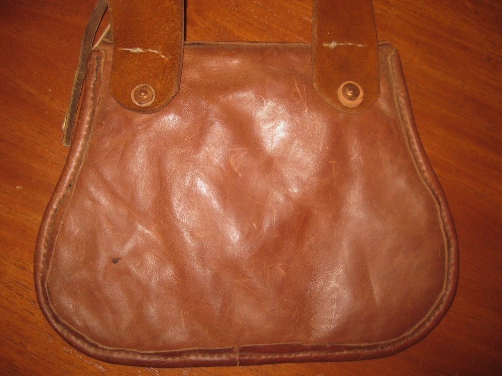 Leather Shooting Possibles Bag, Black Powder Muzzleloader Flintlock/Percussion 5