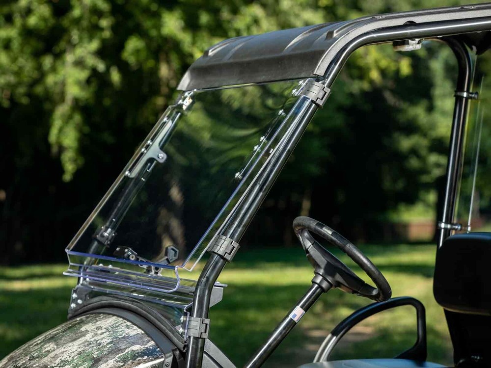 SuperATV Clear Scratch Resistant Flip Windshield for Tracker OX400 (2020+)