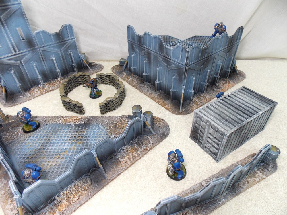 WARGAMING TERRAIN PAINTED BUNDLE 9 PIECE SET...ADVANCE ORDERS