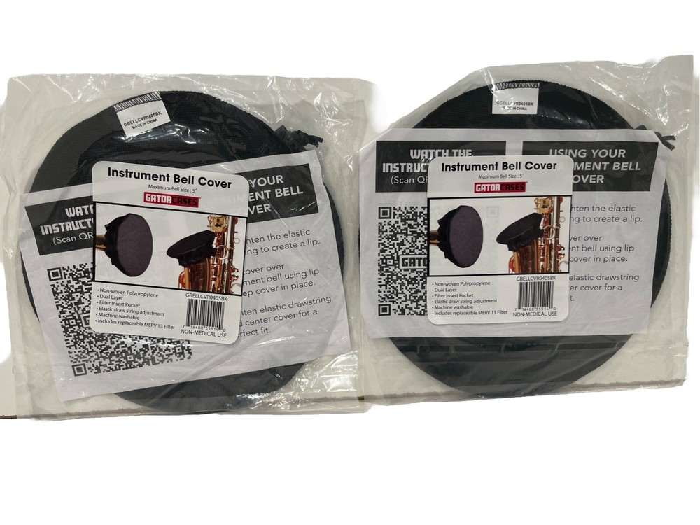 Instrument Bell Cover 2 Pack Gator Cases, 9”