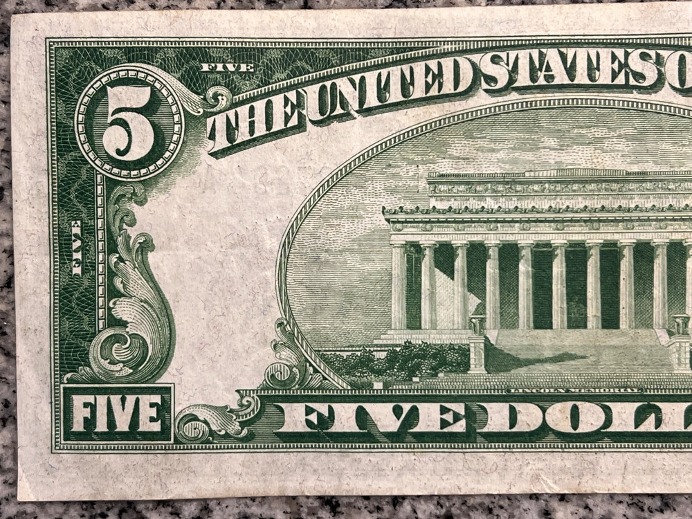 $5 1934-A Silver Certificate Blue Seal UNCIRCULATED!!!