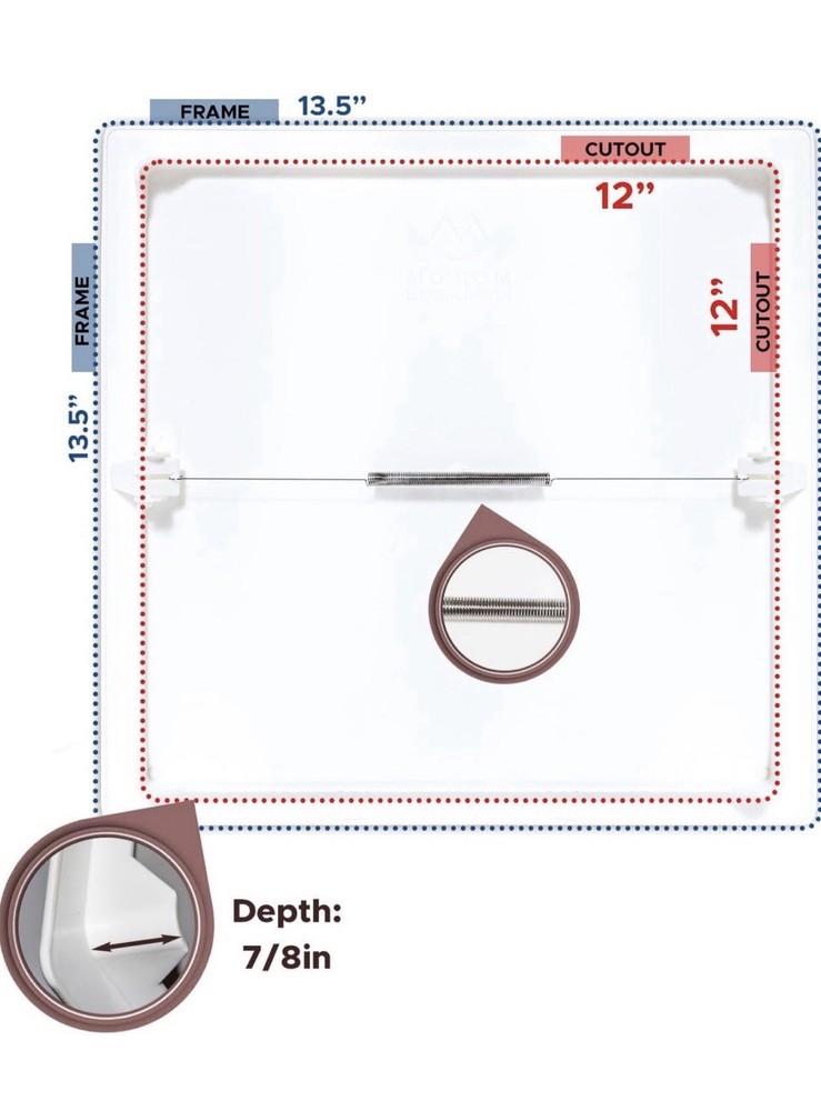 NEW 12 Pack Morvat 12x12 Adjustable Spring Access Panel Drywall & Ceiling