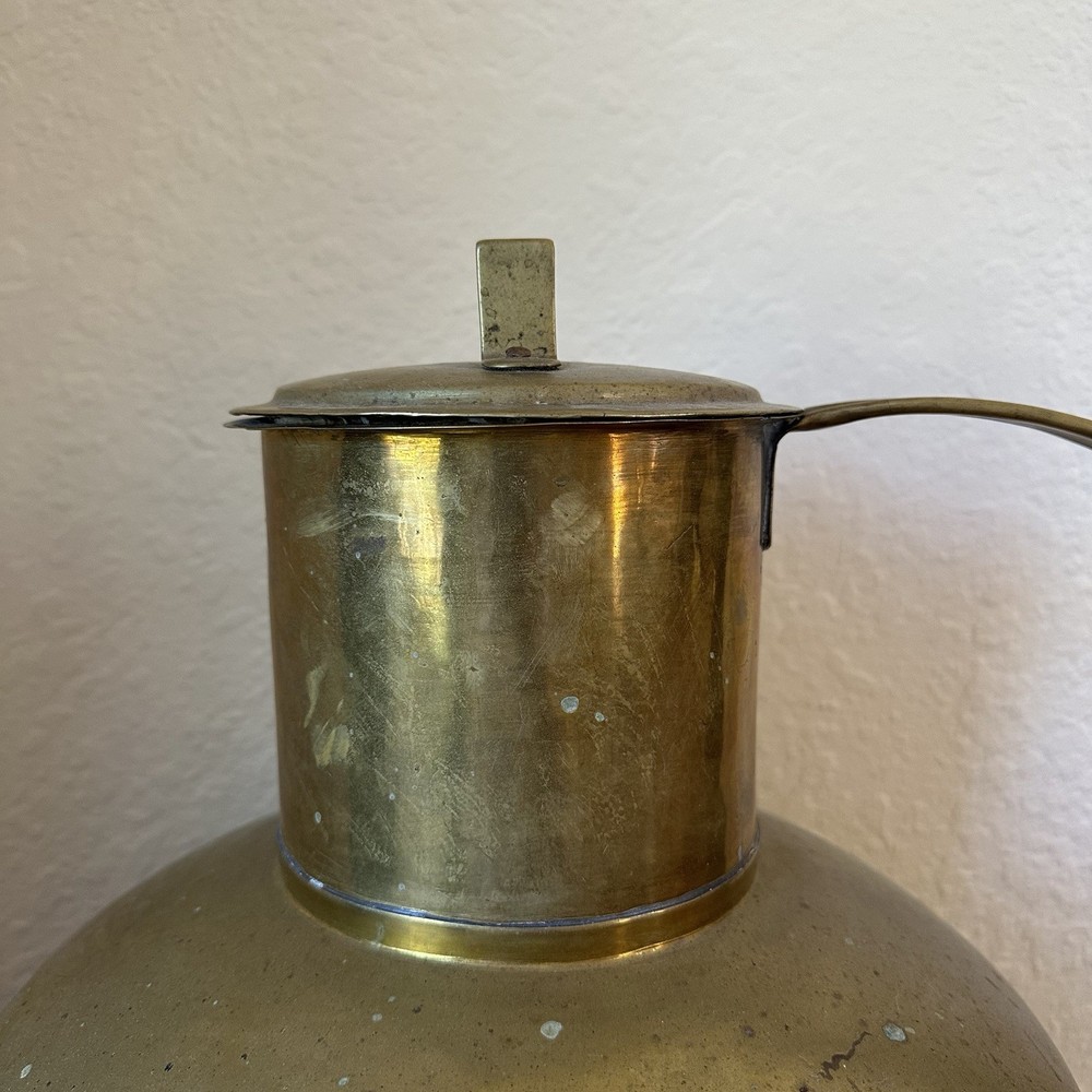 Antique Solid Brass Large 22” Milk Jug