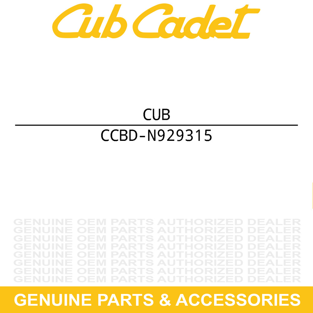 CUB CADET BD-N929315 Frame