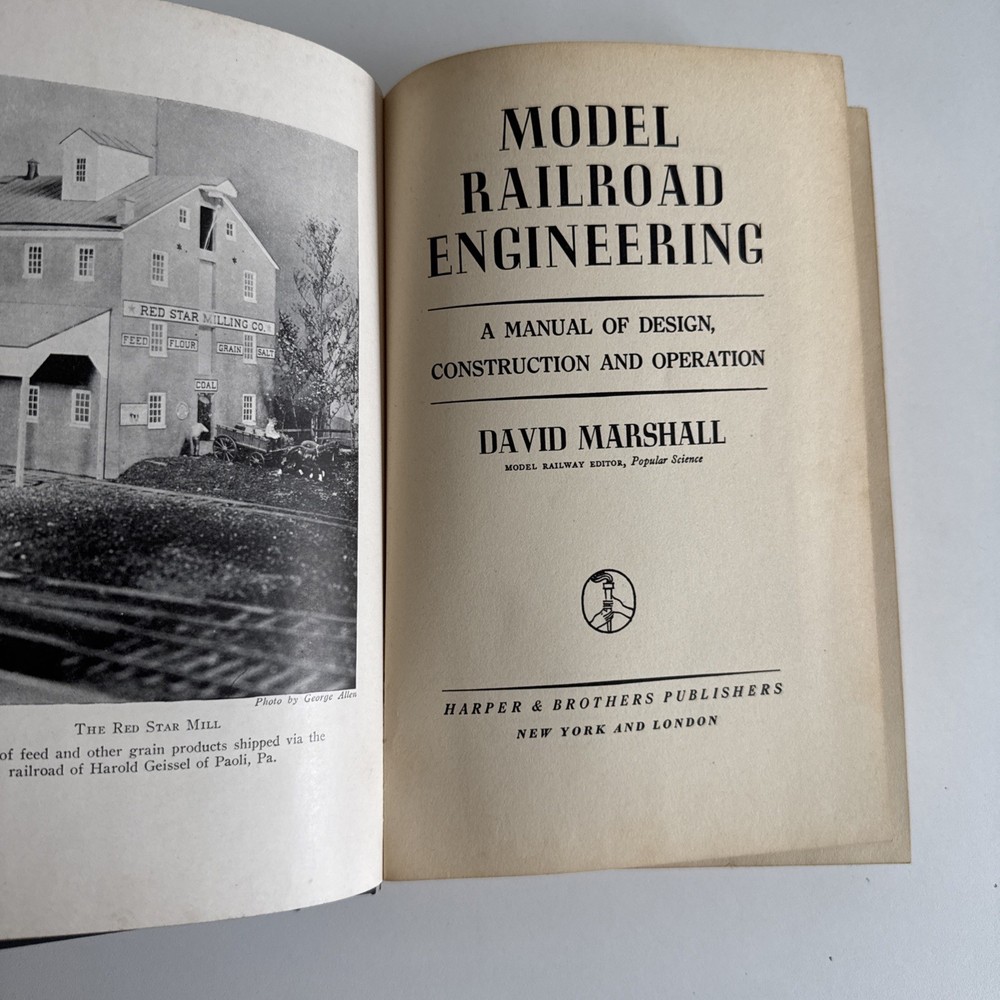 Model Railroad Engineering By David Marshall 1942 Vintage Hardcover Book