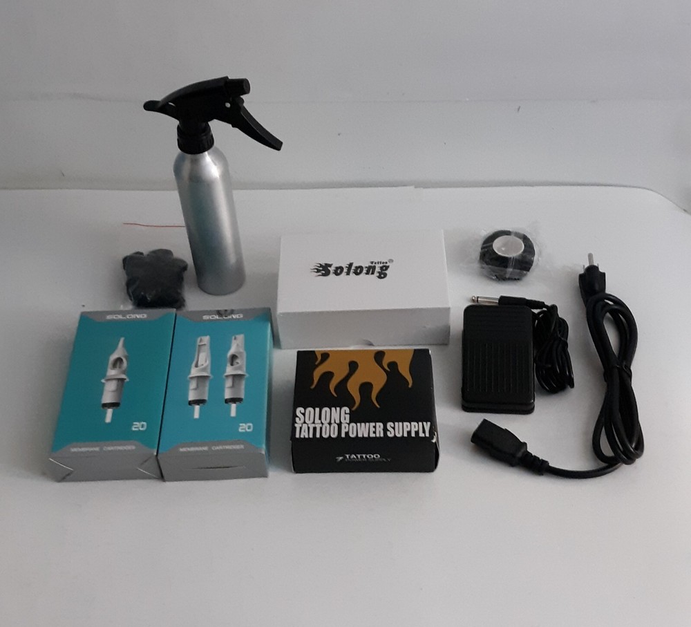 Solony Rotary  Tattoo Machine Kit New Ready to Use.